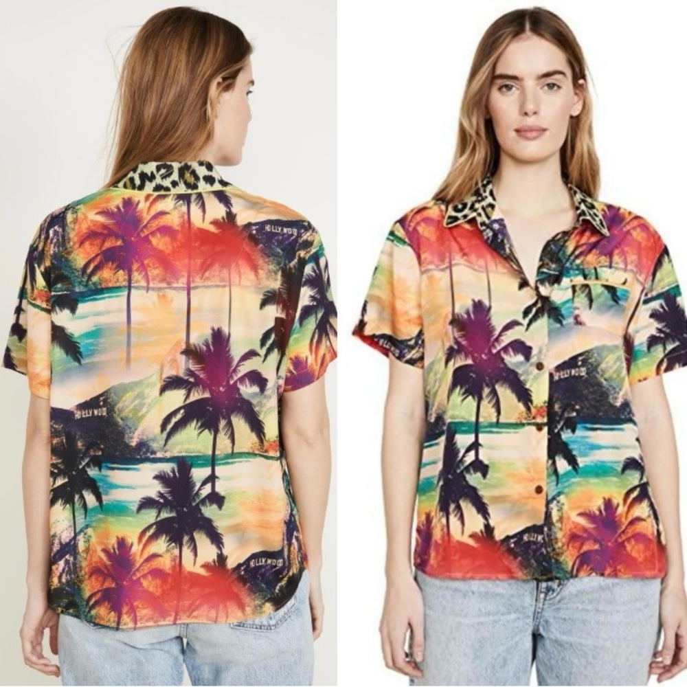LE SUPERBE CALIFORNIA HOLLYWOOD DE JANEIRO SURF CAMP SHIRT size 6